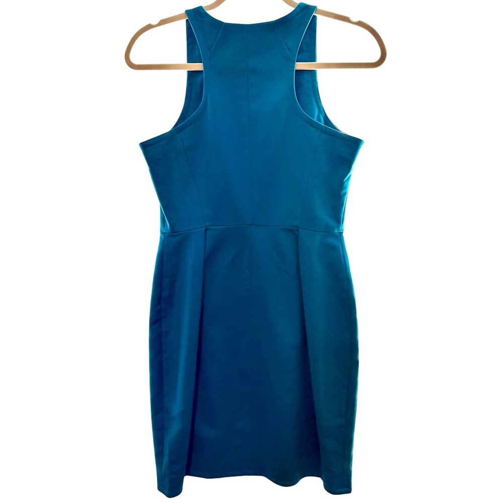 Worthington Petite Blue Sleeveless Sheath Dress Women's Professional Cocktail - Picture 2 of 7